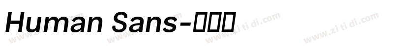 Human Sans字体转换